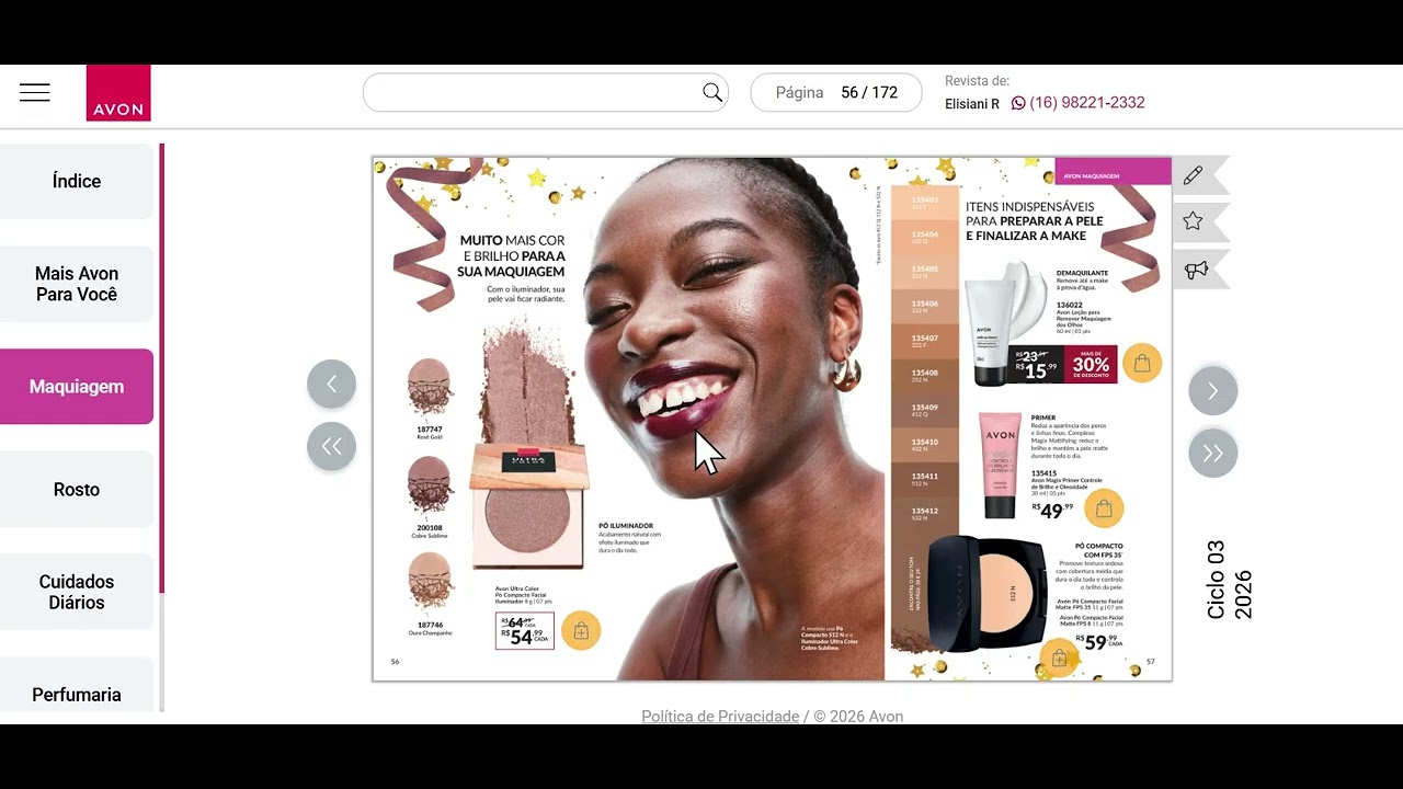 Catalogo Ciclo 3 de 2026 da Avon