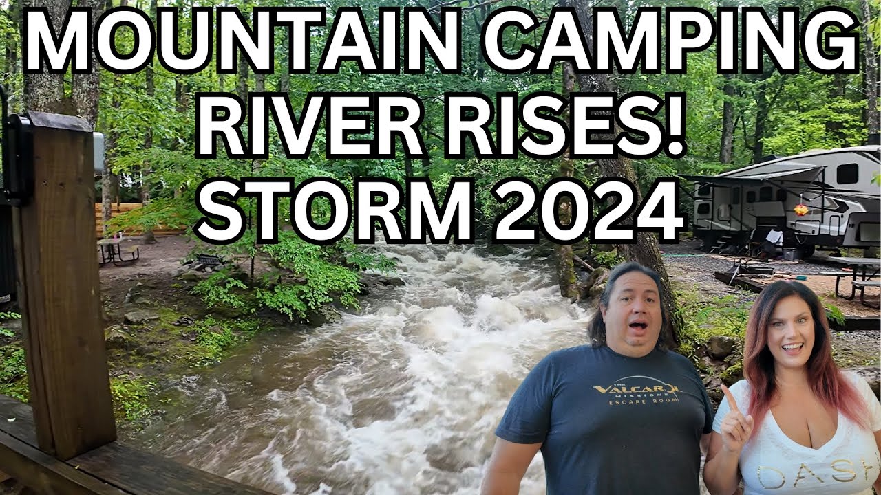 Crazy Storm Hits in Airstream in Roamstead Smoky Mountains Campground! 🌩️🚐