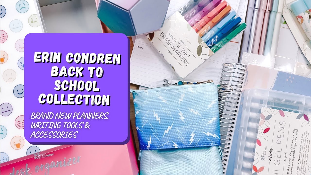 Erin Condren Back to School Collection | New planners, writing tools & accessories