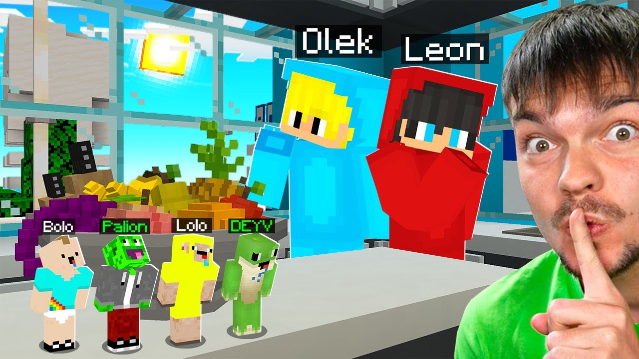 OSZUKUJEMY w CHOWANYM JAKO MALUTCY w NOWYM DOMU LEONA i OLKA w Minecraft!