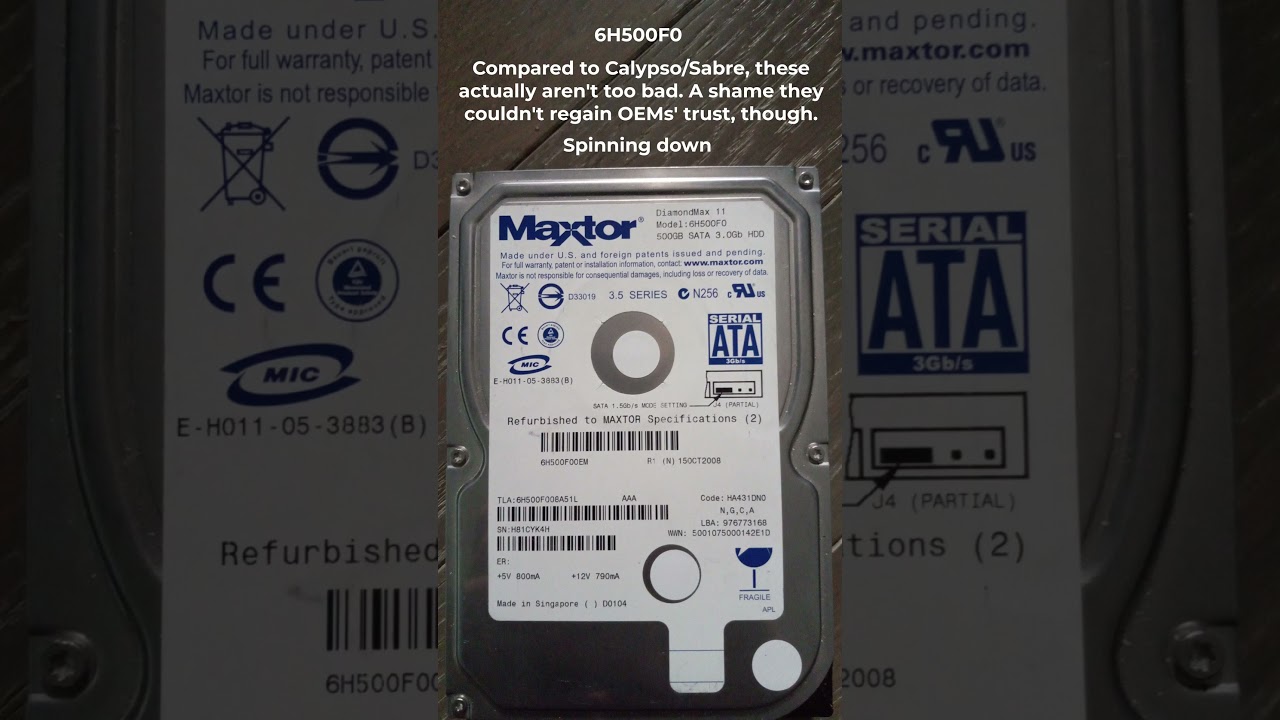 The largest hard drive Maxtor ever made in-house... #shorts #asmr #tech #trending #harddrive