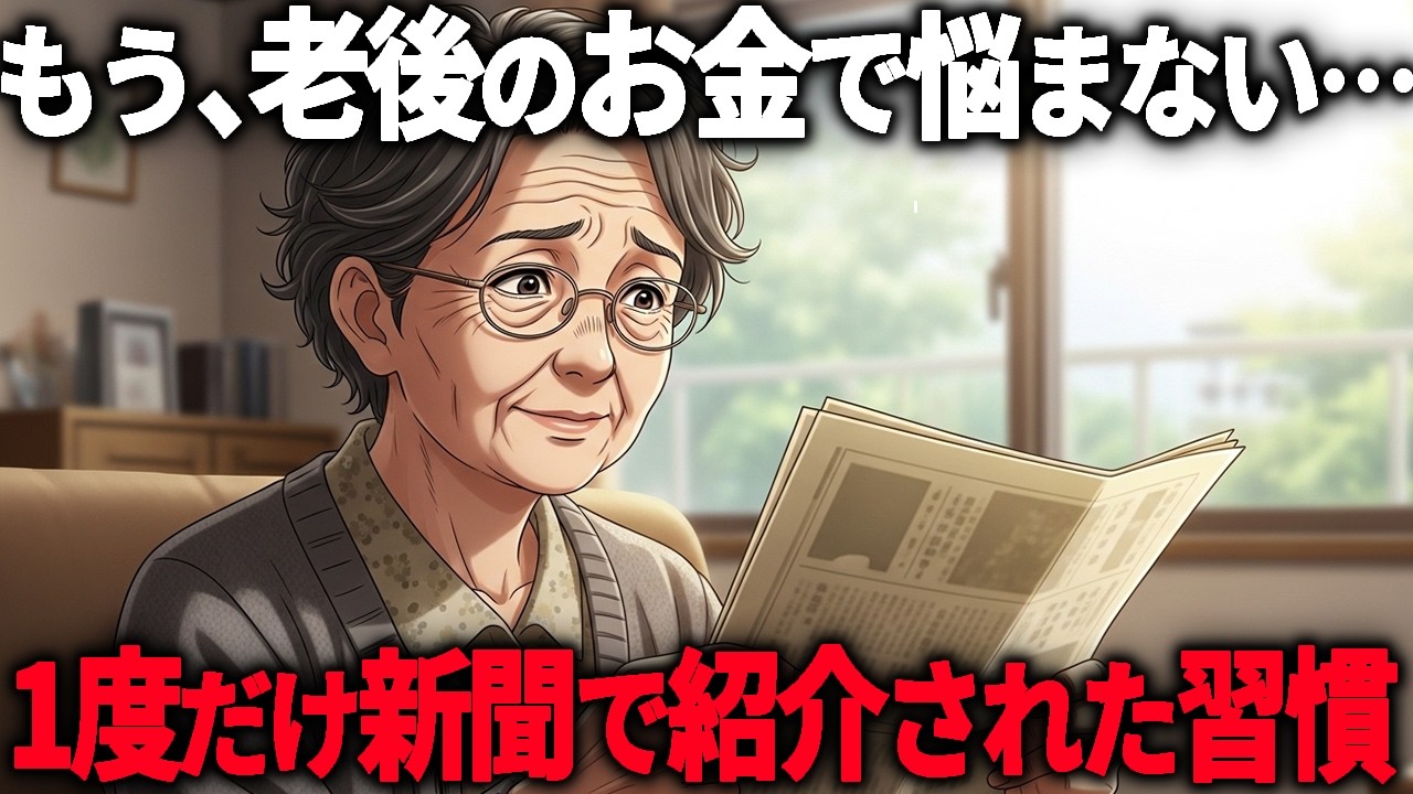 【知られてないアレ】新聞の片隅で密かに紹介された「突然お金に困らなくなる」魔法の習慣3選【シニア朗読雑学】