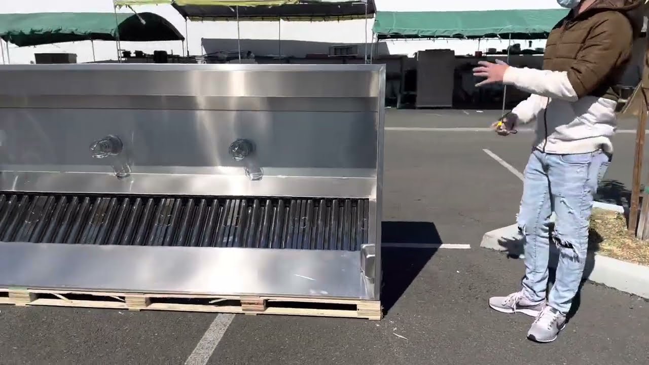 11 ft restaurant hood Commercial Kitchen Makeup Air Commercial Kitchen Hood System