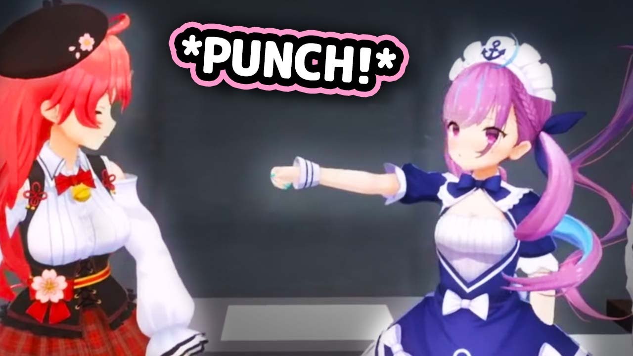 Aqua's Smol Punch Looks Adorable【Hololive】
