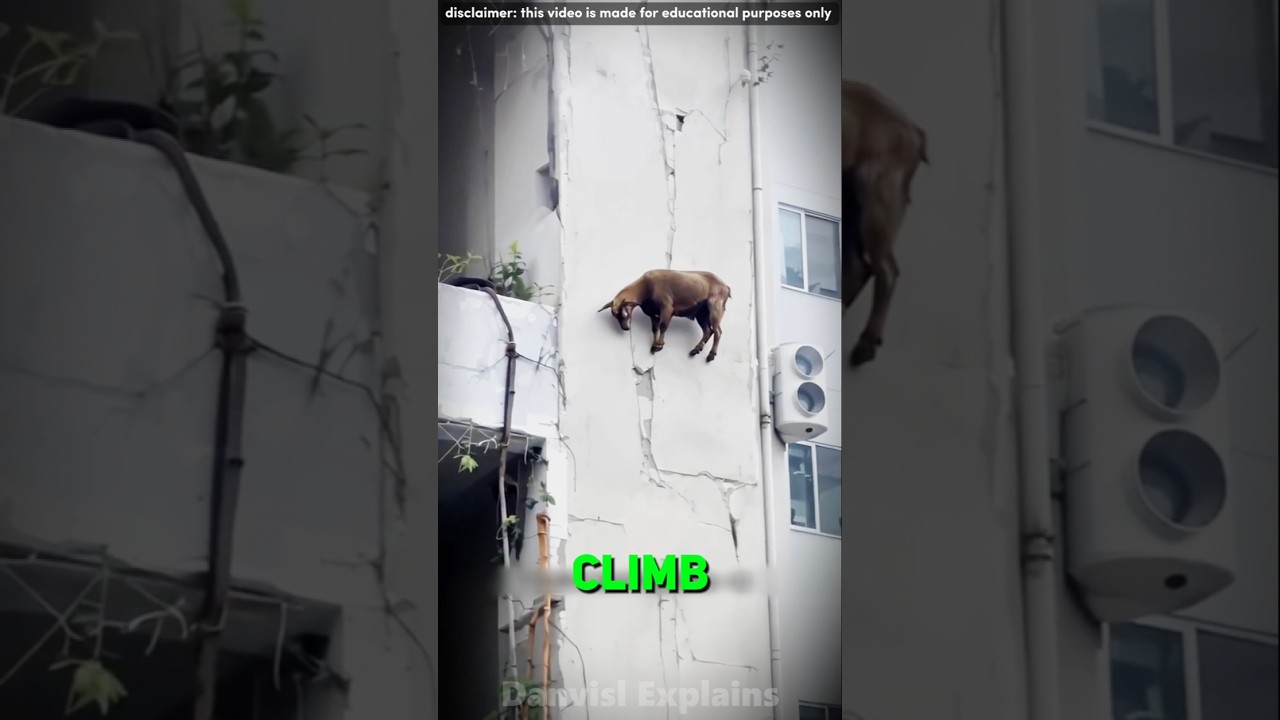 🤯 Goats That Defy Gravity!  #shorts #facts