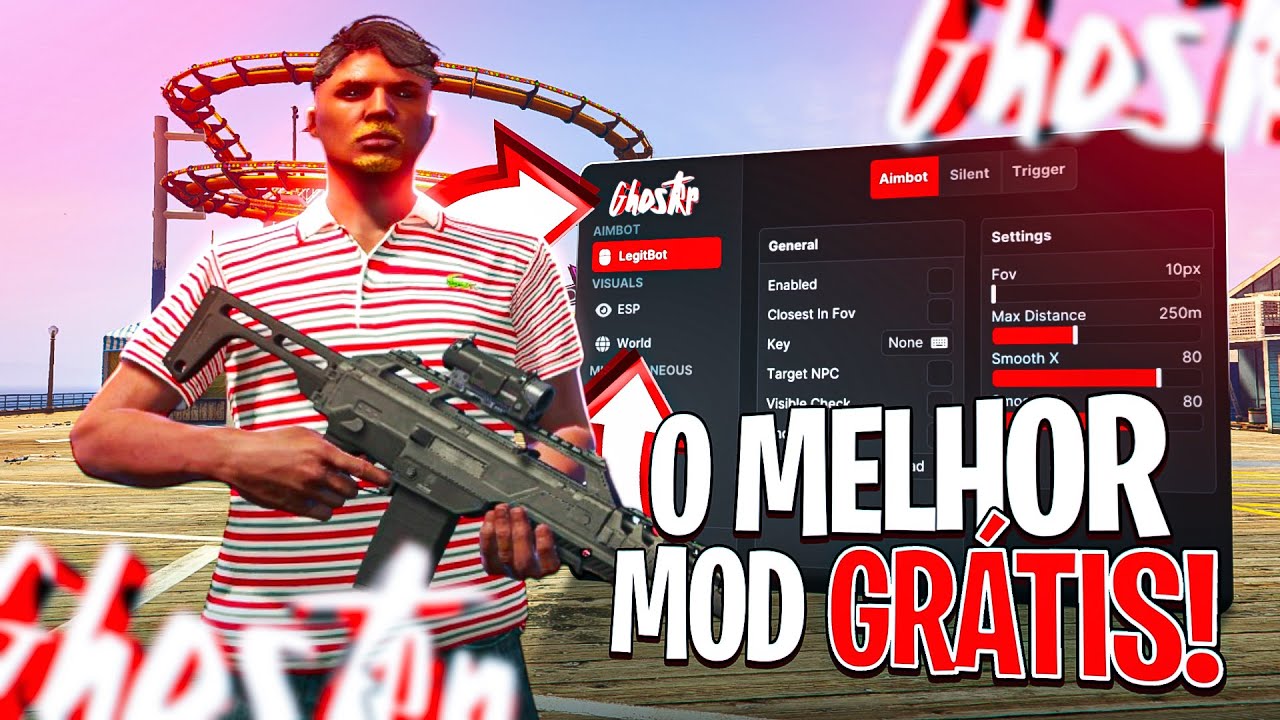 COMO INSTALAR MELHOR HACK GRATIS PRA FIVEM! (AIMBOT,ESP,GODMOD)