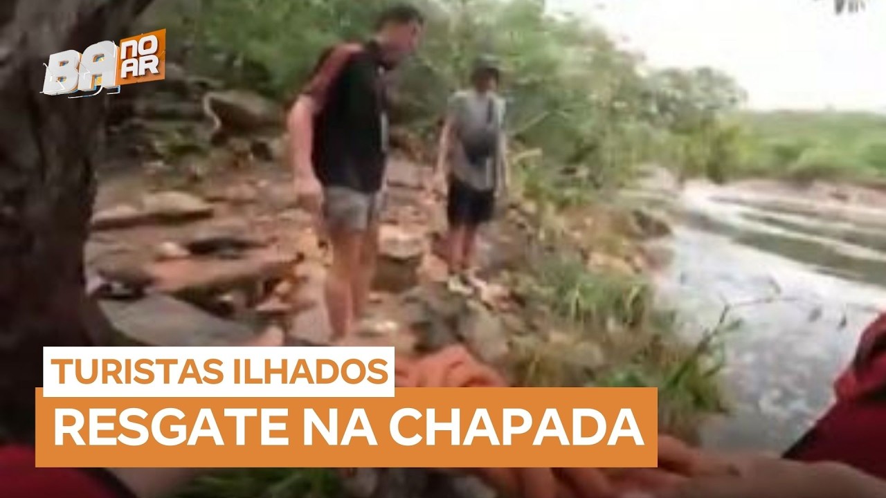 Turistas ingleses são resgatados após 24 horas ilhados na Chapada Diamantina (BA)