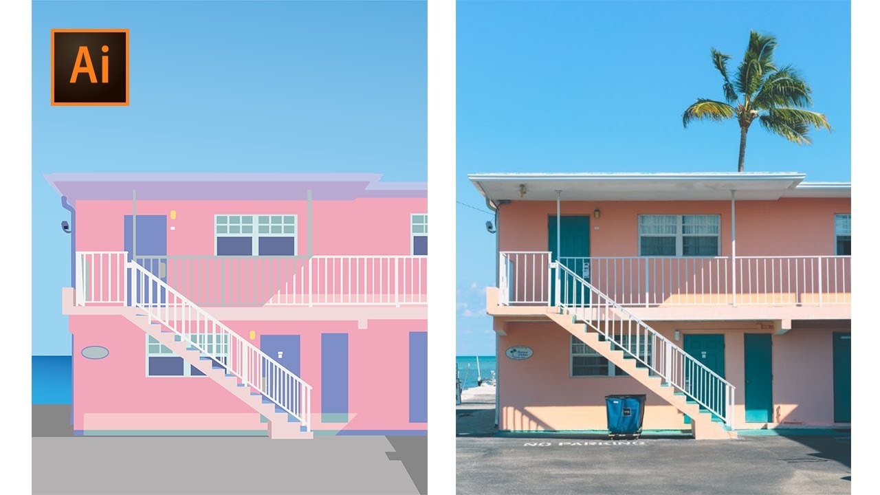Building Vector Illustration | Adobe Illustrator CC