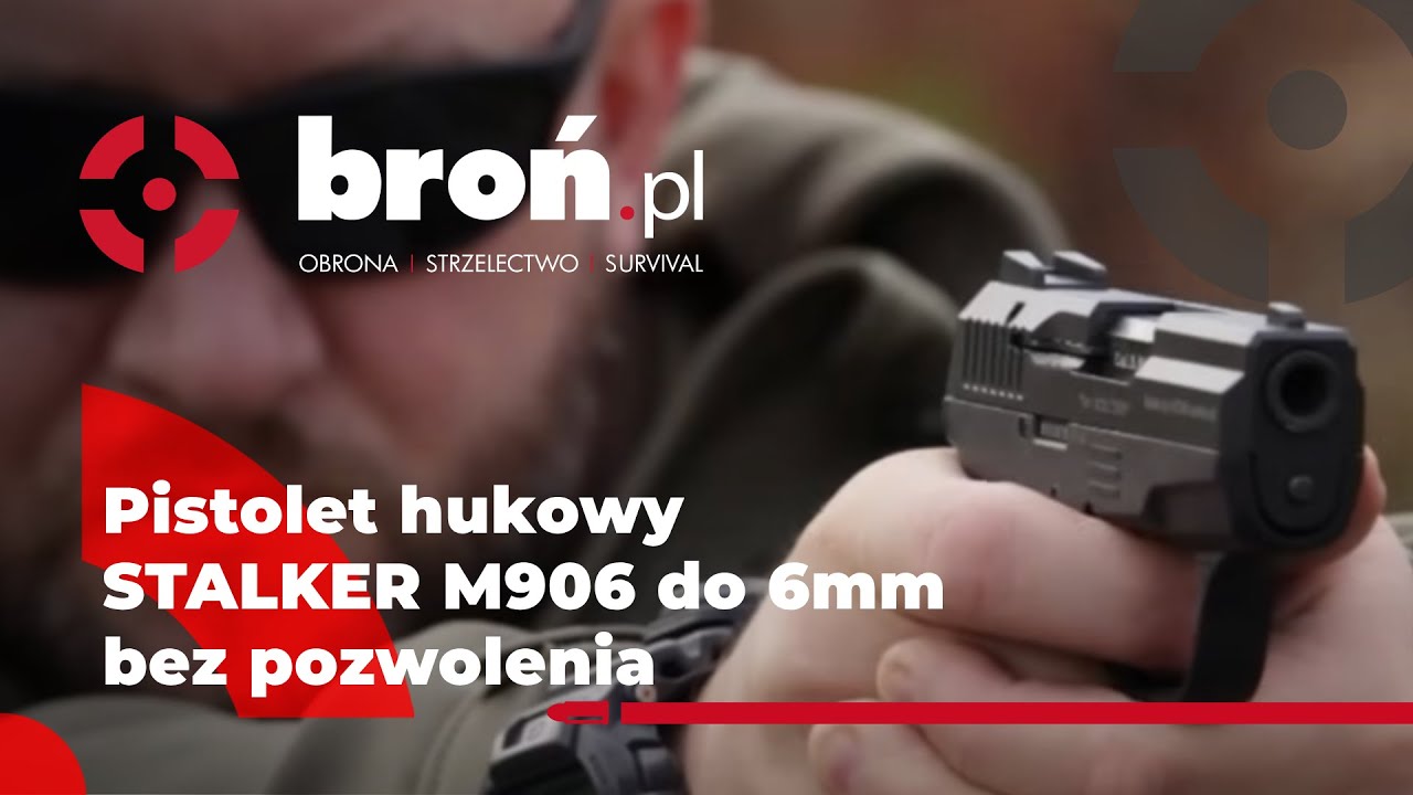 Pistolet hukowy STALKER M906 BAS kal. .22 Long Blank do 6mm - Bez pozwolenia!