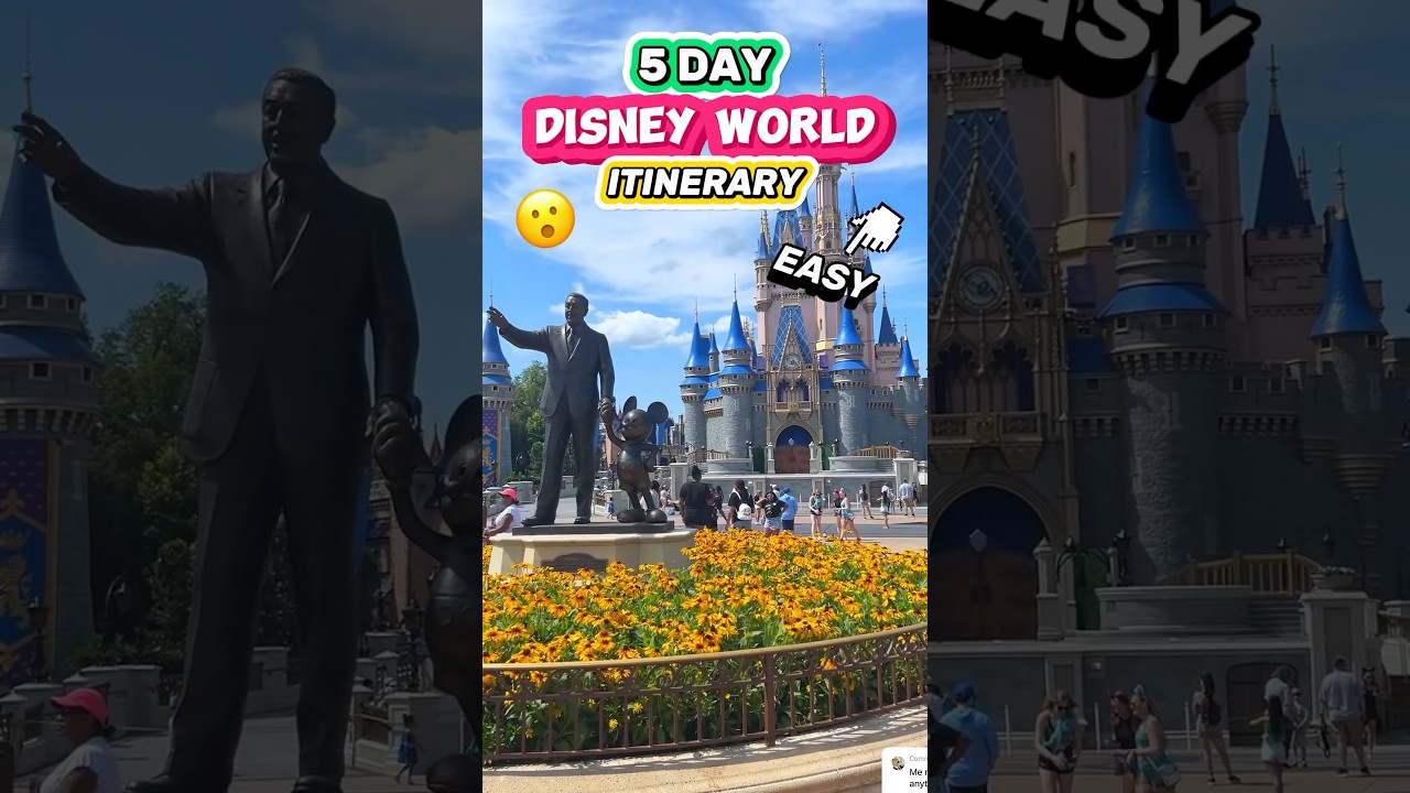 EASY 5-Day Disney World Itinerary! 😮🏰 (Disney Vacation Planning Tips)