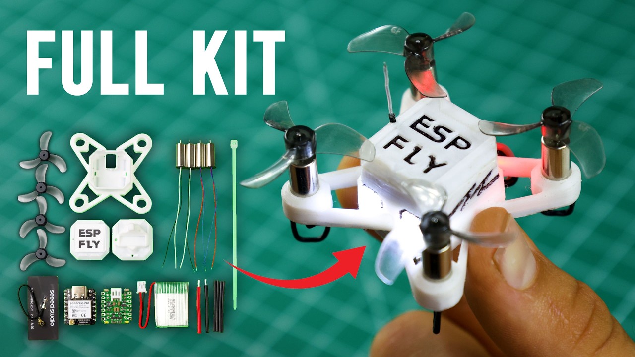 Соберите самый маленький дрон на базе ESP32 (теперь в виде набора) | Учебное пособие по ESP-FLY