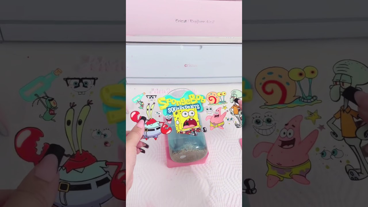 SpongeBob SquarePants snow globe tumbler 🧽🌊 #customtumblers #snowglobetumbler #tumbler