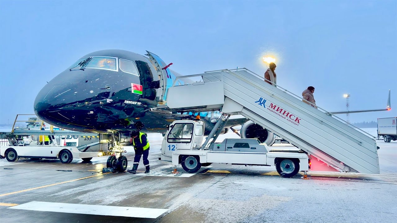 Из Калининграда в Минск в бизнес-классе Belavia | Embraer 195LR