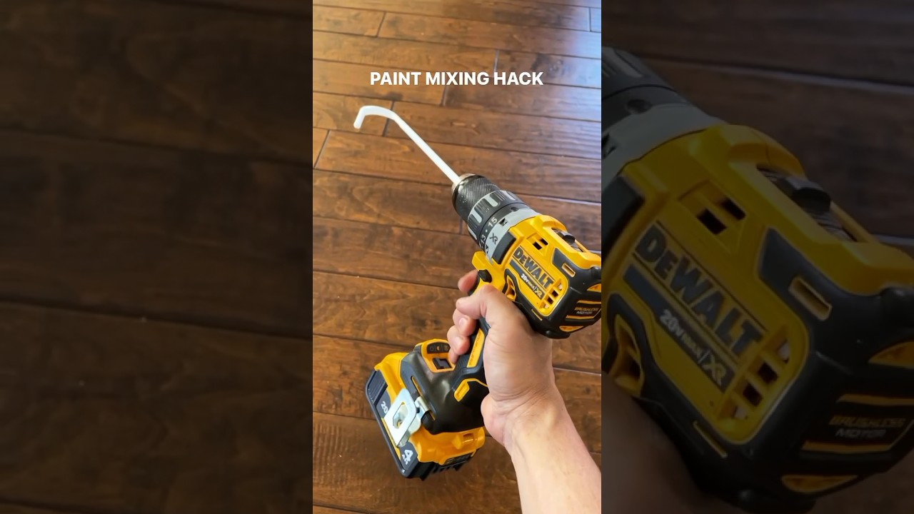 Quick paint mixing hack #diy #lifehack