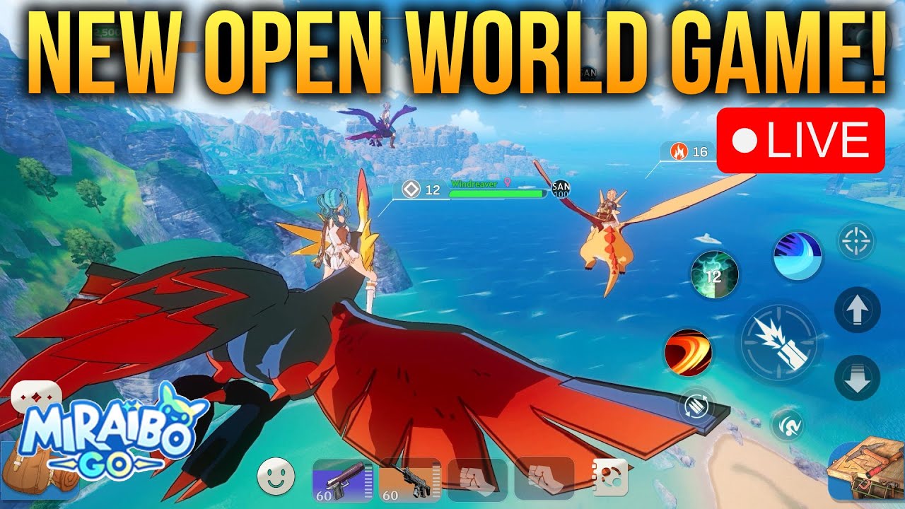 New Open World MONSTER HUNTING GAME LIVE!  Playing The New Game Miraibo Go!