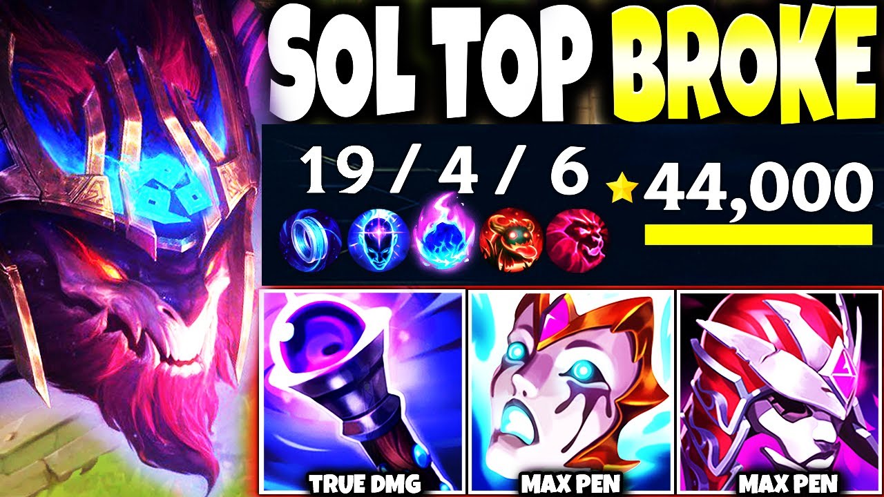 My Max BURN Aurelion Sol Top Lane Build COMPLETELY BROKE: GLOBAL R KILLS 🔥 LoL Top Asol s13 Gameplay