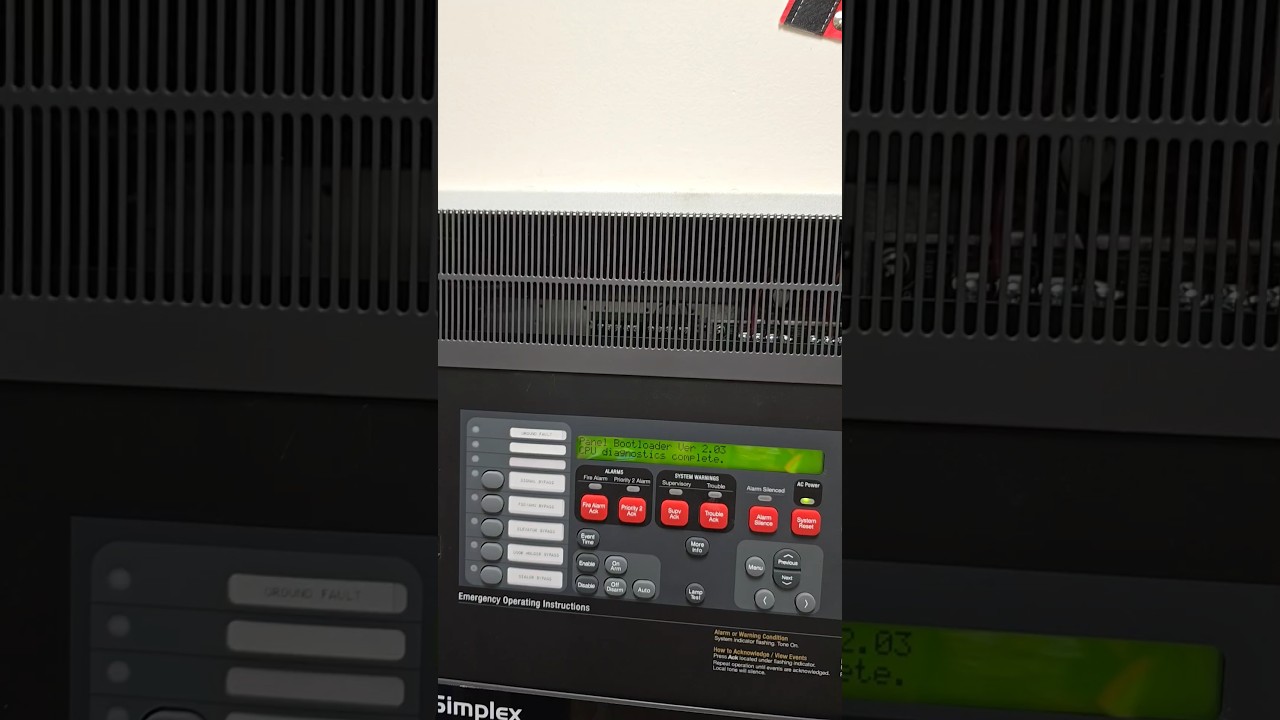 Simplex 4100ES Reboot Issue #FIREALARM #programmingissues