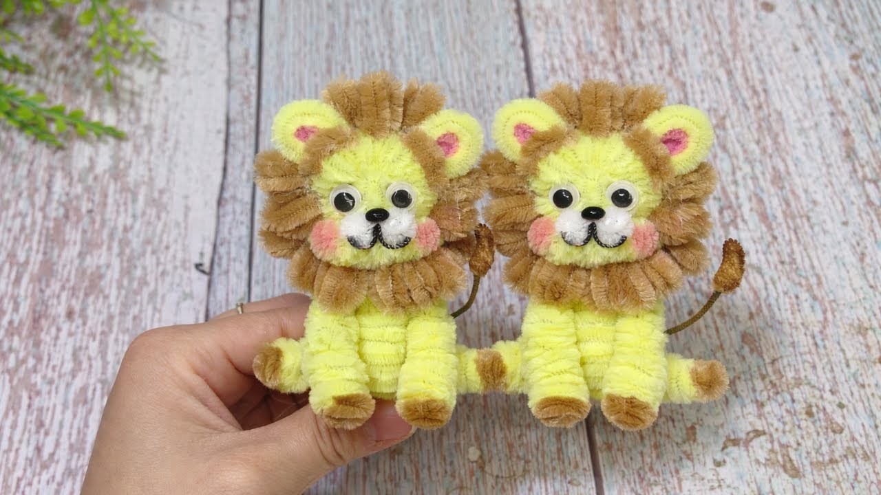 🦁 簡単すぎる！モールで作る超かんたんかわいいライオンさん