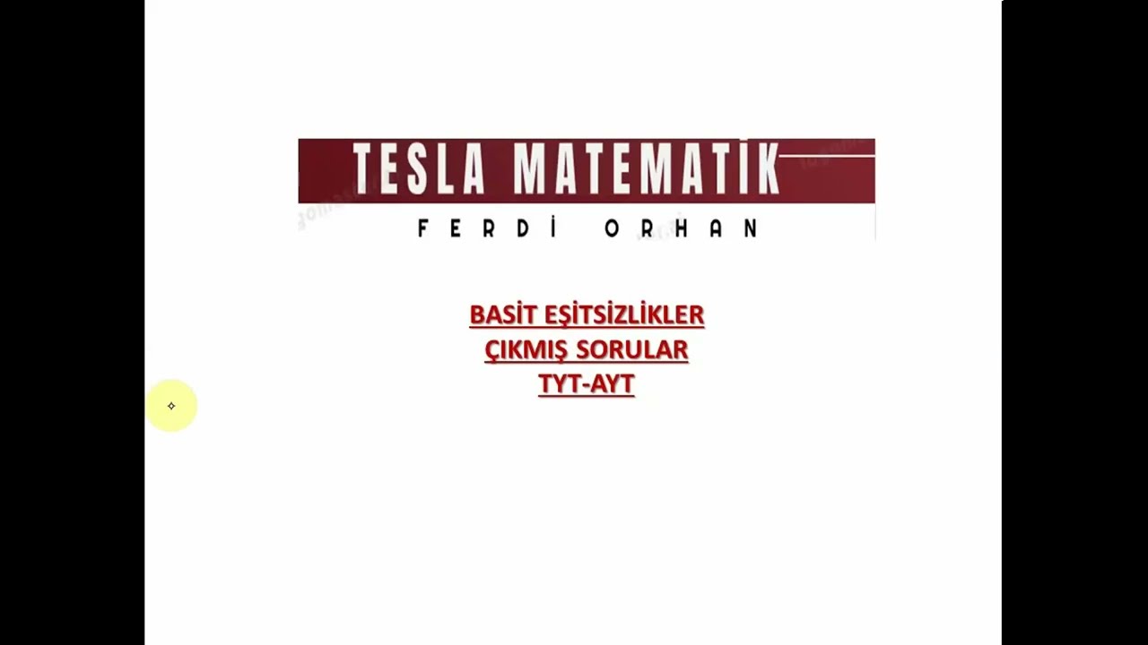 (2025) BASİT EŞİTSİZLİKLER ÇIKMIŞ SORULAR (AYT-TYT-MSÜ-DGS-KPSS LİSANS-KPSSORTAÖĞRETİM-KPSSÖNLİSANS)