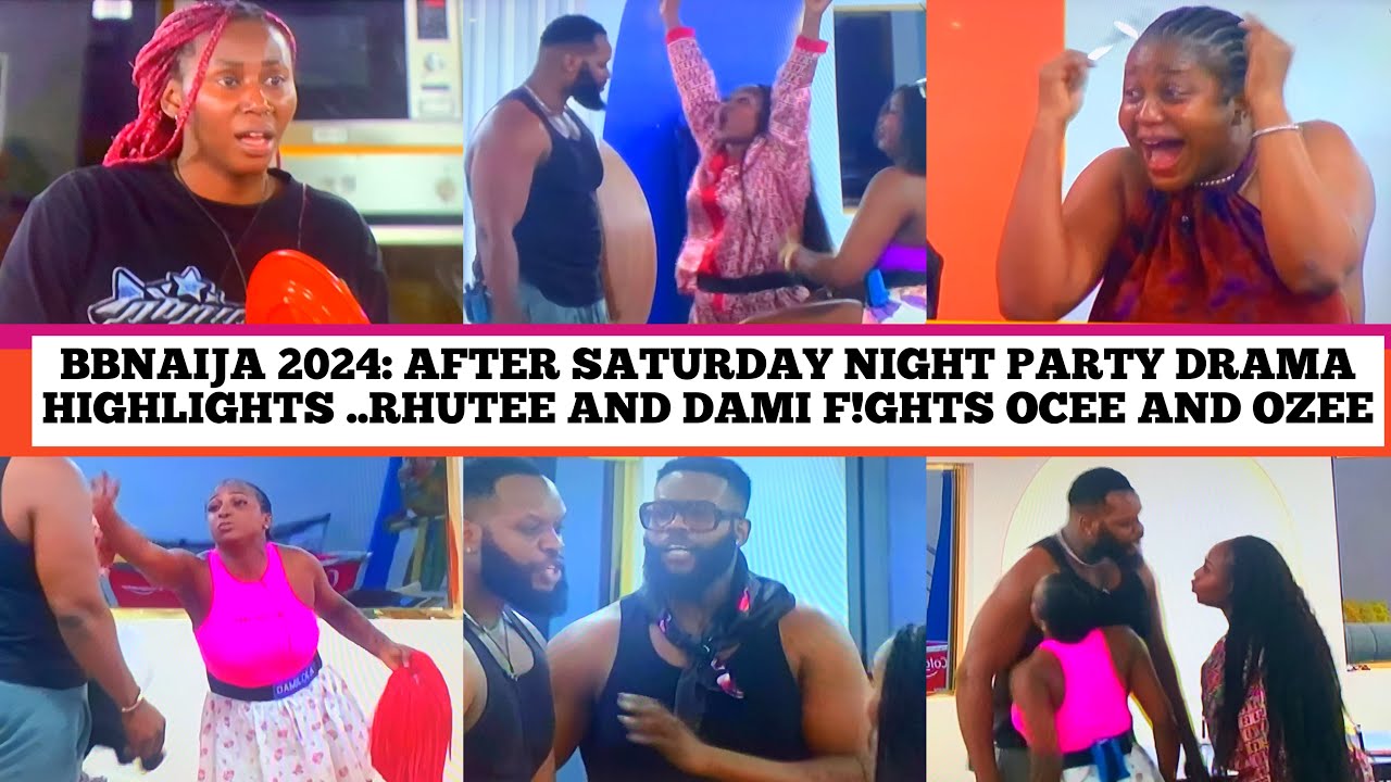 RHUTEE,CHINWE & DAMI CLASH WITH OZEE & OCEE! DRAMA UNFOLDS AFTER BBNAIJA SATURDAY NIGHT PARTY!