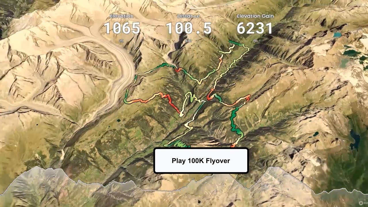 Swiss Alps 100 100KM Course Flyover