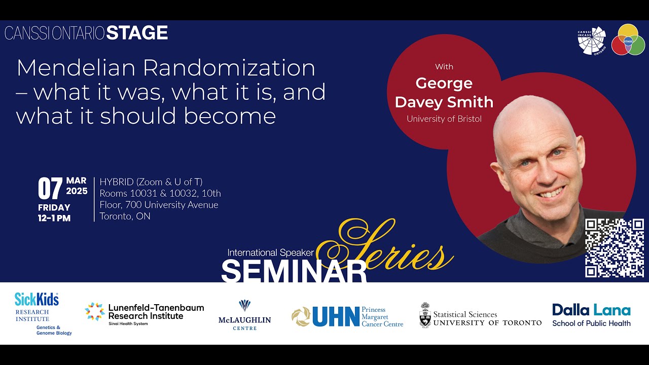 George Davey Smith: Mendelian Randomization - what it was, what it is, and what it should become