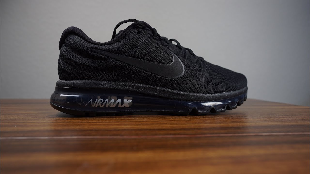 Распаковка и обзор кроссовок Nike Air Max 2017 Triple Black