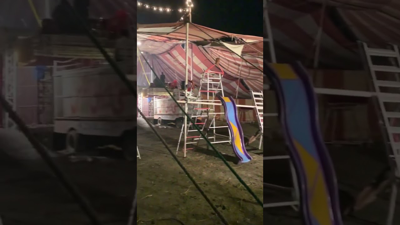 Pakistani Circus View From Behind