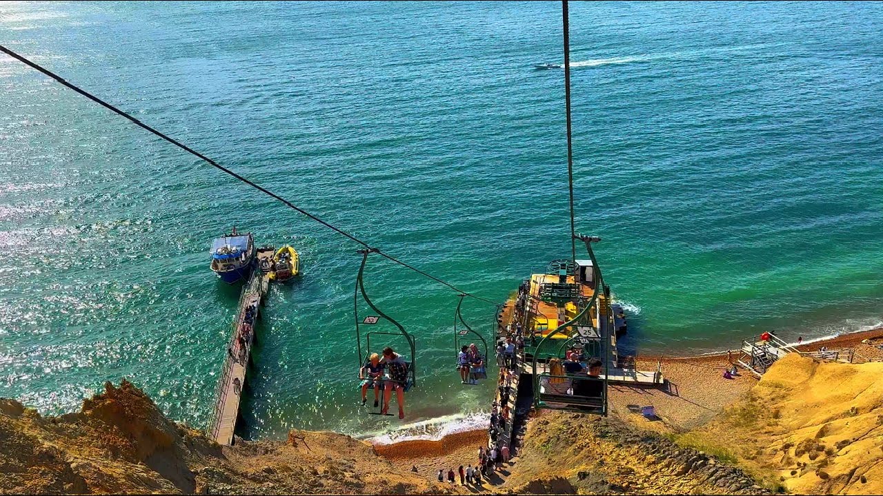 Chair Lift The Needles Isle Of Weight UK 🇬🇧
