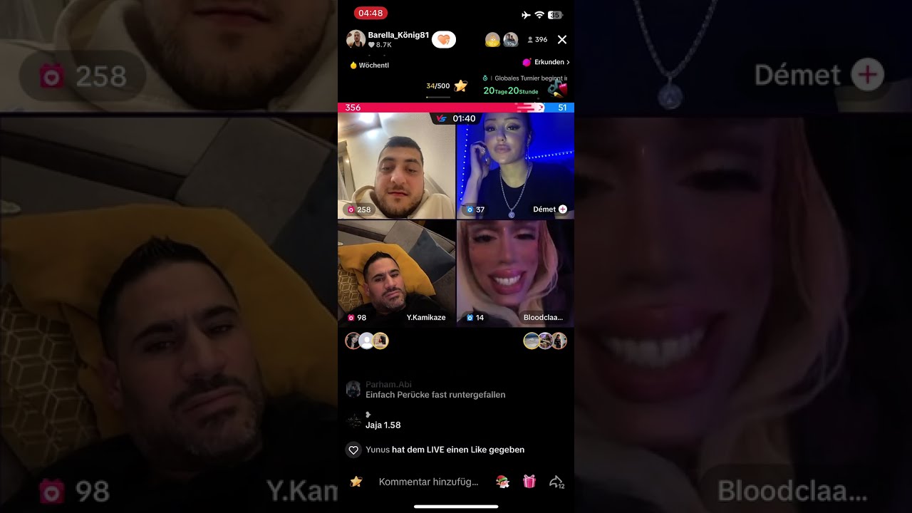 Yasser & Trans-BEEF 😂 - ohne Barello mit Barella TikTokLive 15.12.23