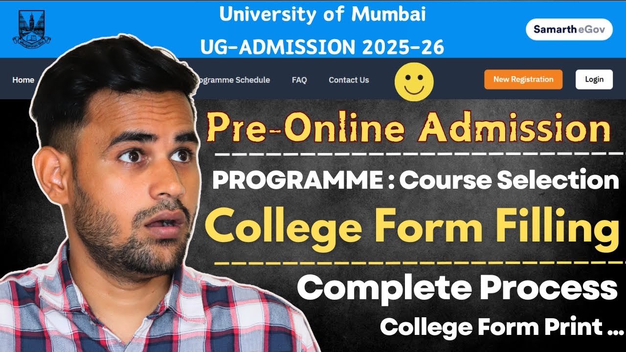 how to fill mumbai university admission form 2025?