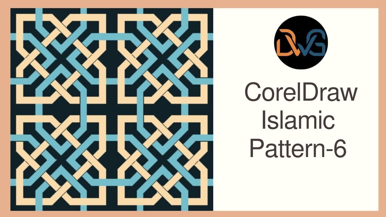 Corel Draw Islamic pattern | Islamic Design || Islamic Art - 6