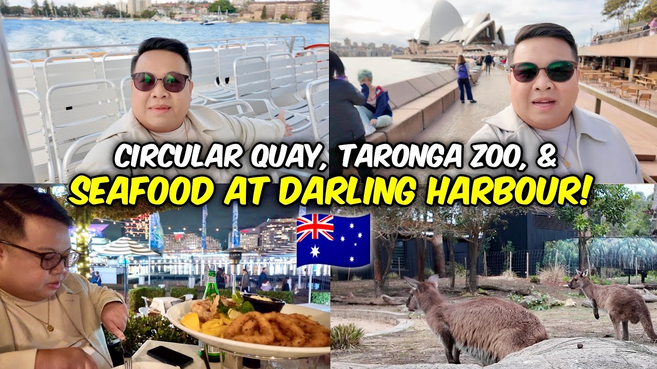 Let&rsquo;s go to Circular Quay, Taronga Zoo, + Seafood Dinner at Darling Harbour! 🇦🇺 | July 5, 2024