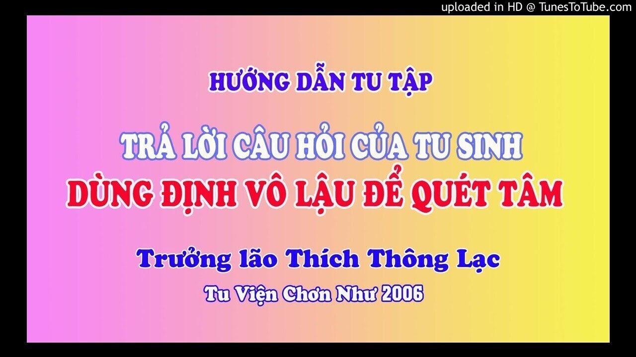 Hướng dẫn pháp tu: Dùng định Vô lậu để quét tâm