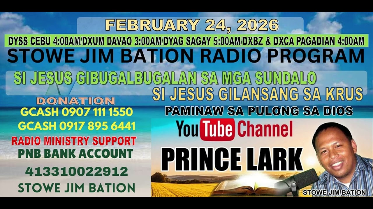 FEBRUARY 24, 2026 || SI JESUS GIBUGALBUGALAN / GILANSANG SA KRUS || STOWE JIM BATION |CEBUANO BISAYA