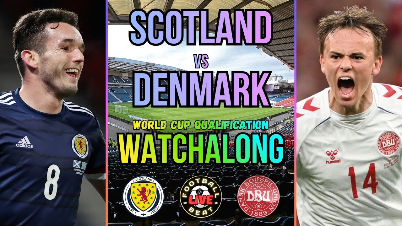 SCOTLAND vs DENMARK WATCHALONG LIVE WORLD CUP QUALIFICATION