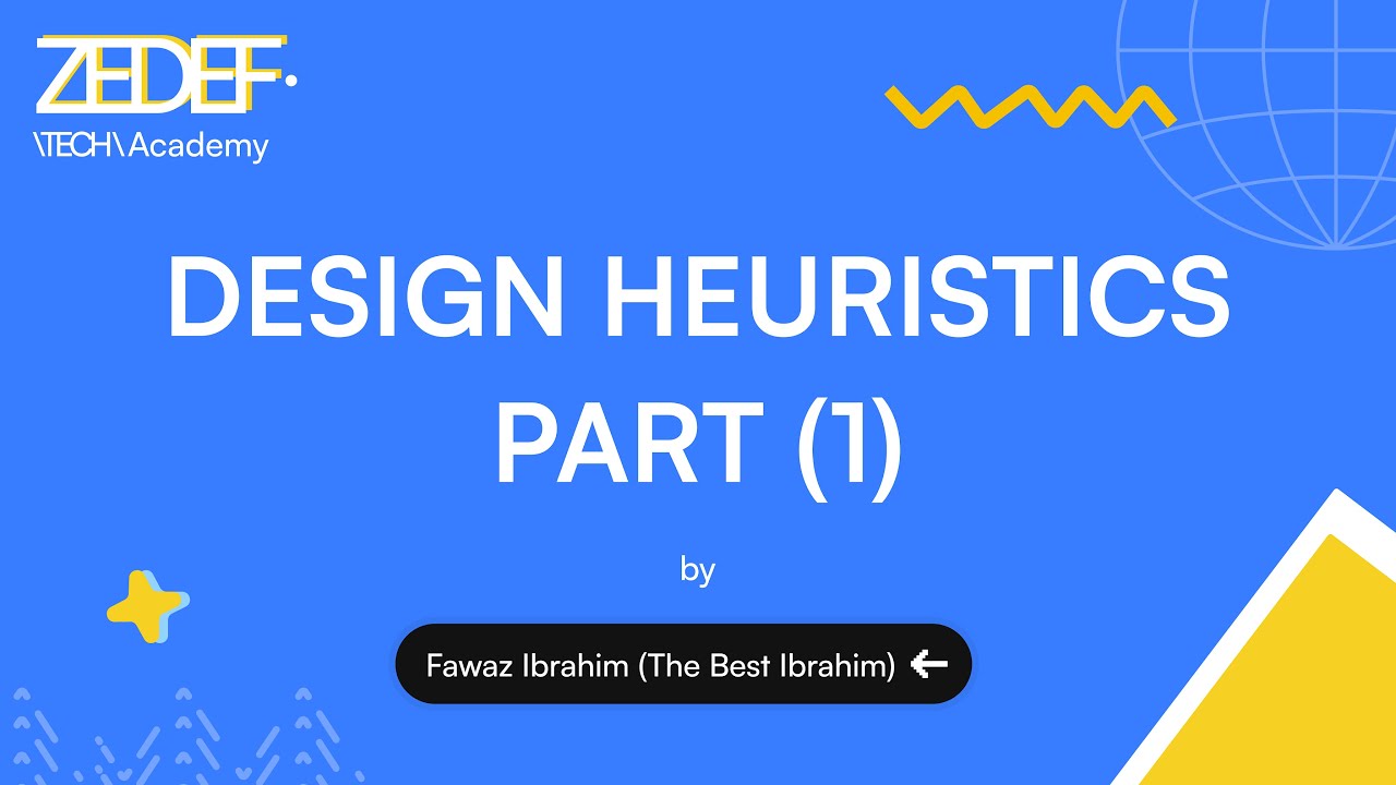 Design Heuristics part 1