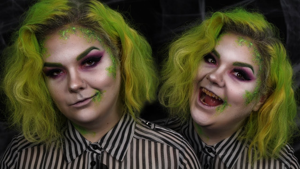 Easy Lady Beetlejuice Make-Up Tutorial | ItsGottaBeHalloween
