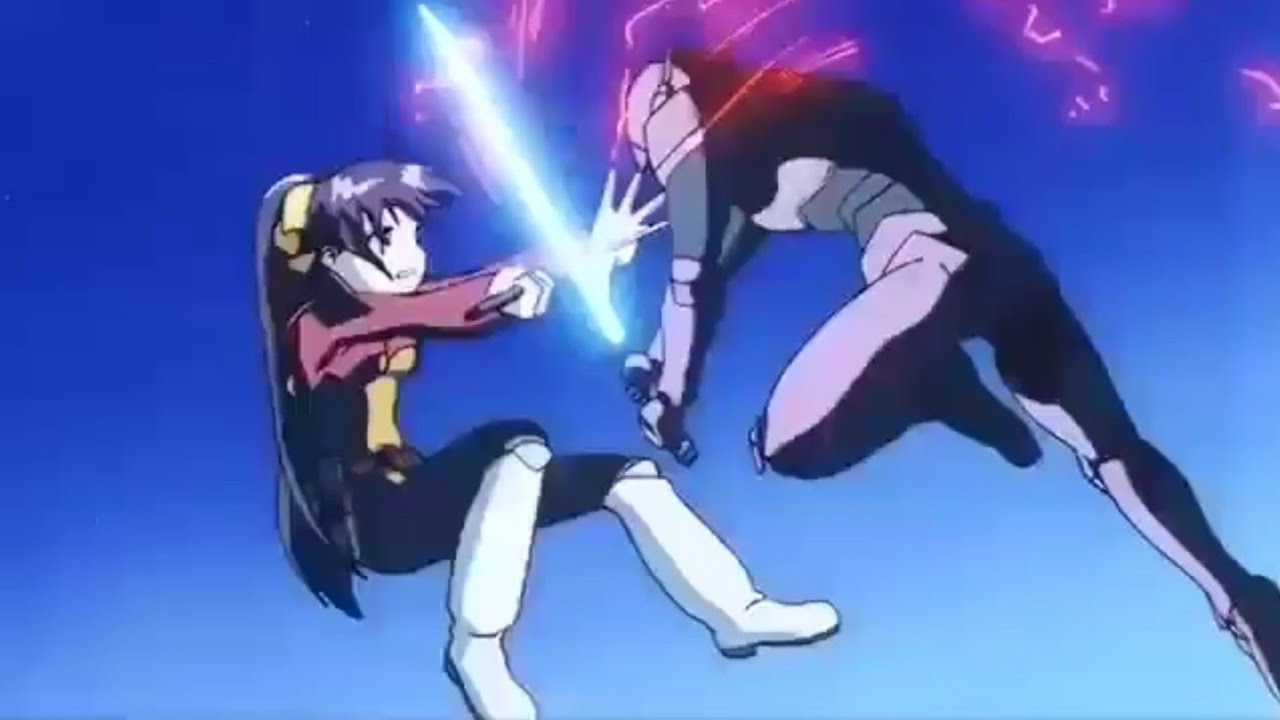 Mahoro Vs Ryuuga | Android Vs Android | Mahoromatic