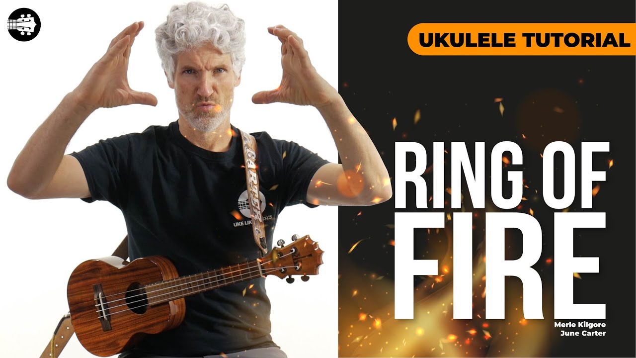 Ring Of Fire - Johnny Cash | Ukulele Tutorial #FunForPros 🔥🔥🔥
