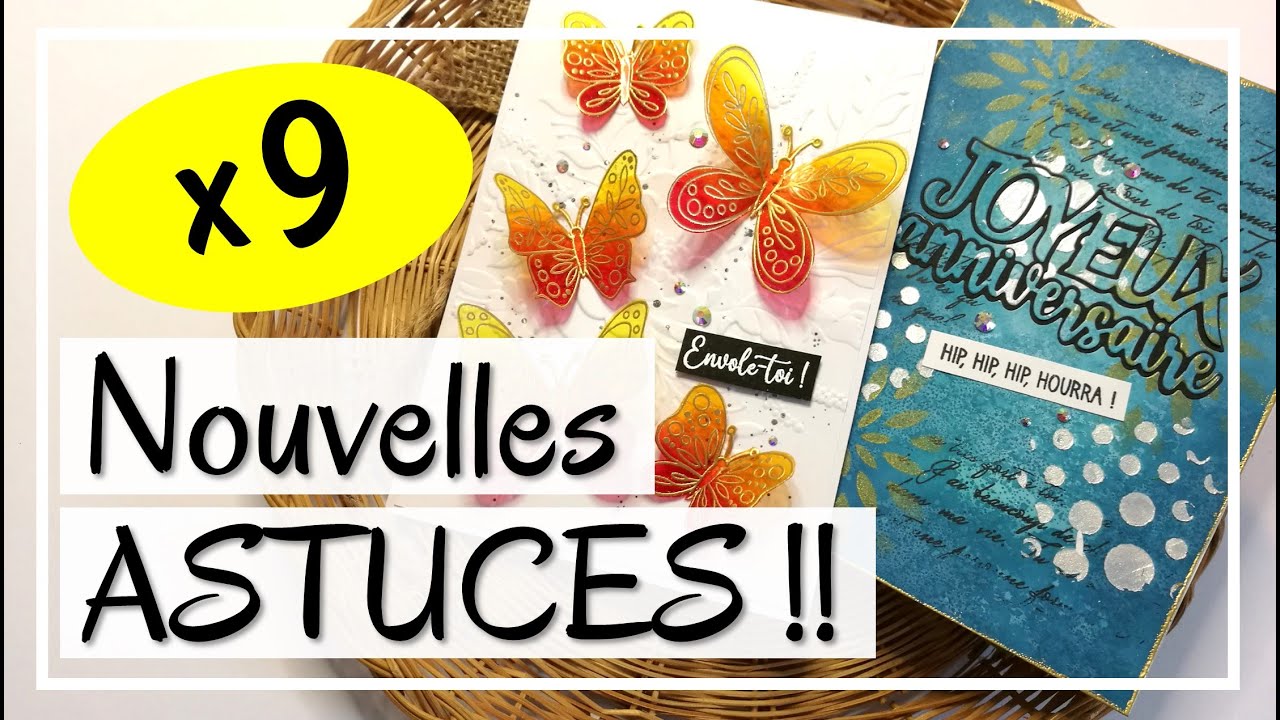 PLEIN D'ASTUCES POUR VOUS AIDER !! ET les NOUVEAUX TAMPONS SONT LÀ !! Tuto Carterie DIY Scrapbooking