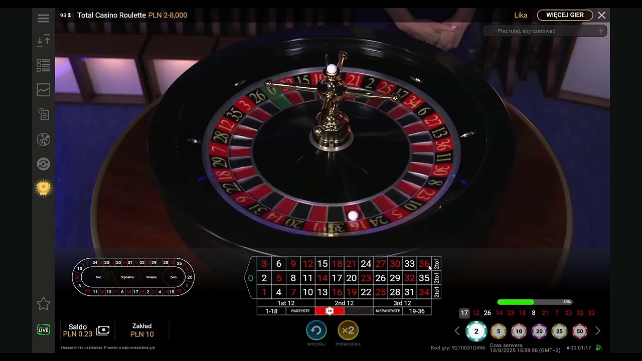 Kręcimy ruletkę w TotalCasino #1