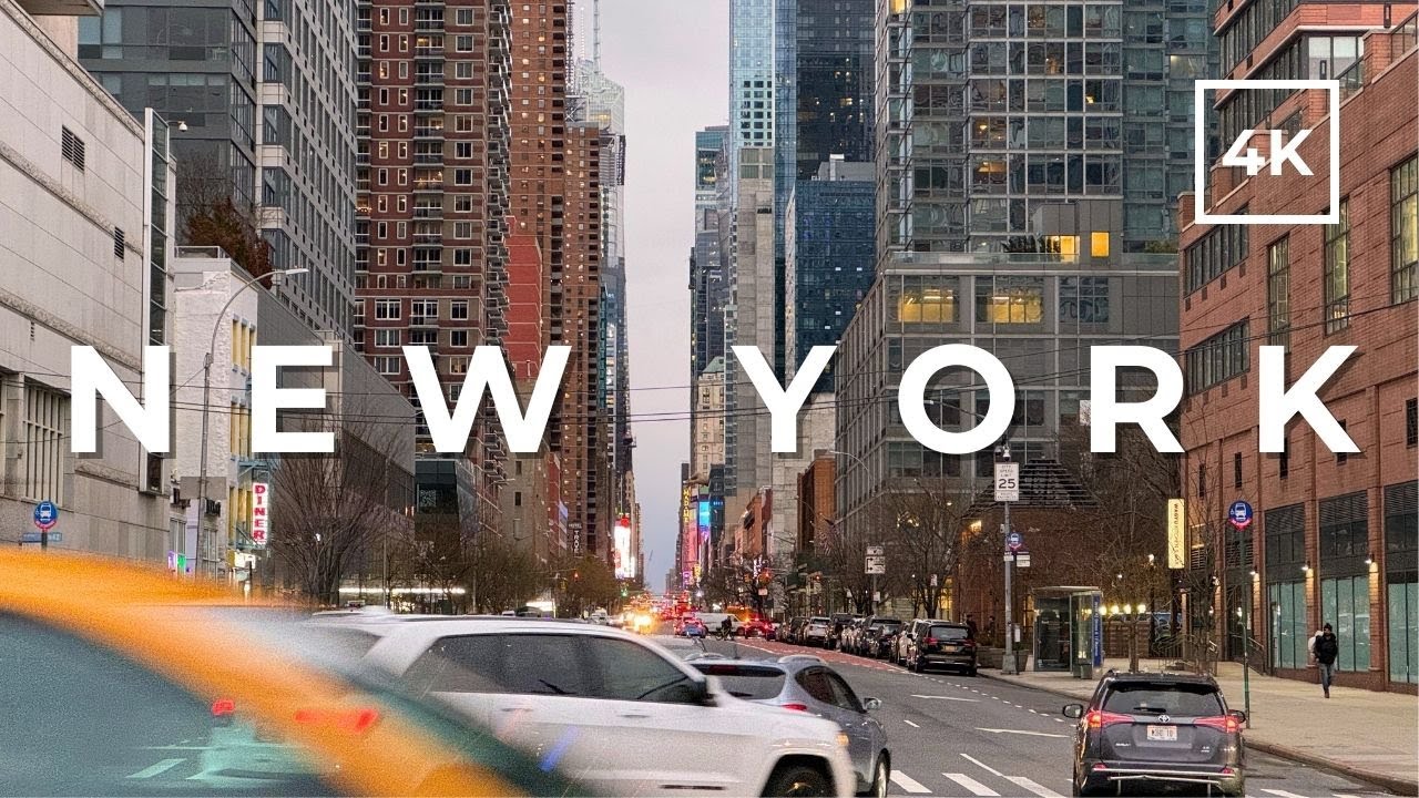 [4K] New York City Midtown Manhattan 42nd Street Walking Tour