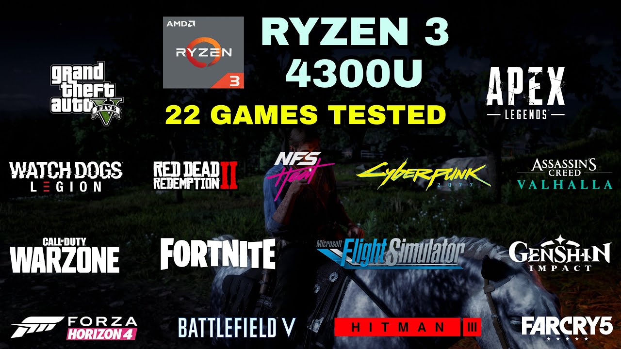 Ryzen 3 4300U Vega 5 Gaming Test ! 2021