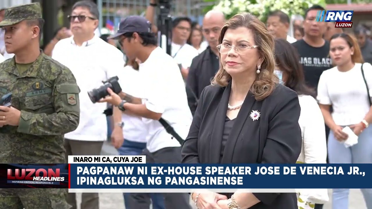 Pagpanaw ni ex-House Speaker Jose De Venecia Jr, ipinagluluksa ng mga Pangasinense | Luzon Headlines