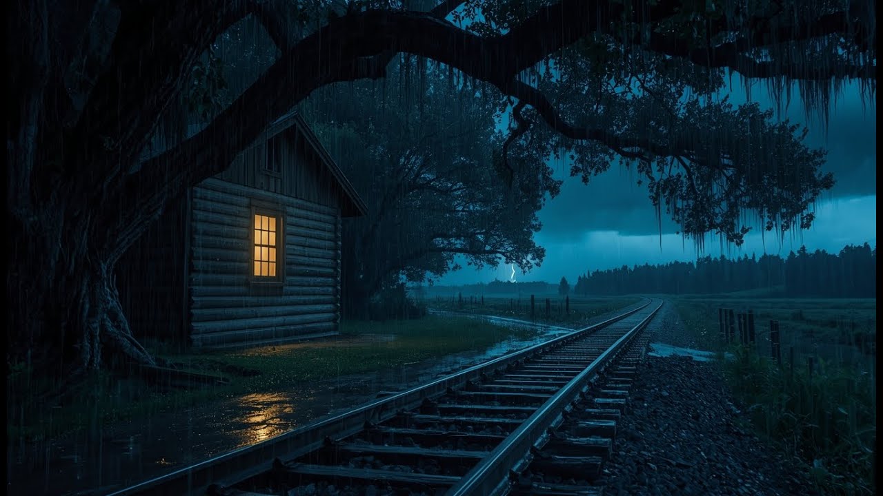 Sleep Instantly: Intense Rain & Thunderstorm at Sheltered Forest Cabin | Deep Sleep Guaranteed