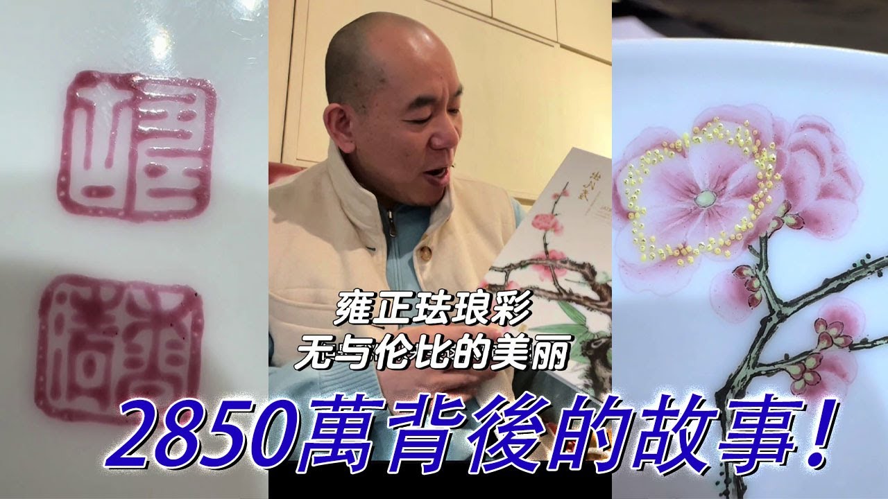 2850萬落槌的雍正琺瑯彩！萬俊講述背後的故事；高清圖像一次看個夠！#古董 #收藏 #拍賣