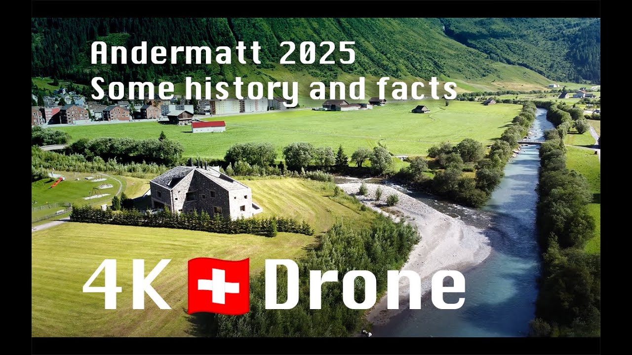 4K🇨🇭 Andermatt travel video 🇨🇭🎥 Drone