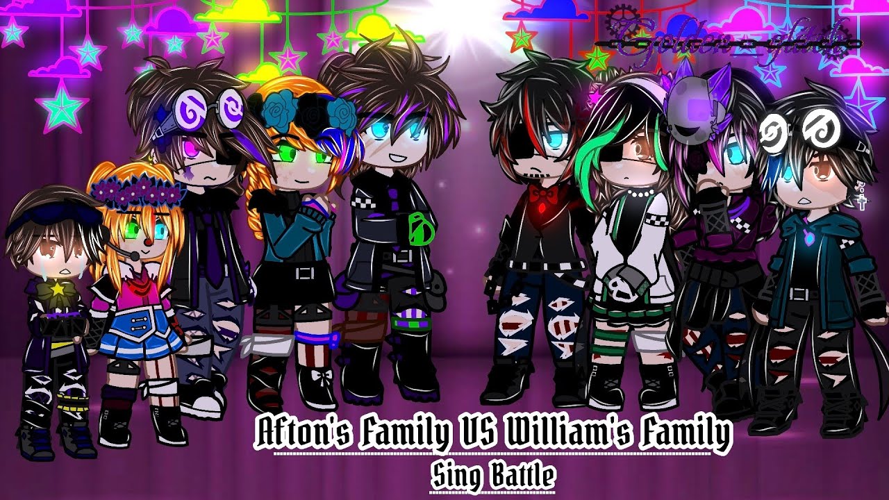 Afton's family VS William's family Sing Battle / Afton Family / FNaF / Ğøłđêņ __Ğłîţčh / [Read Desc]
