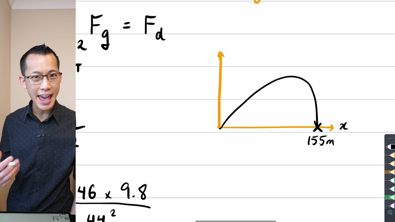 Quadratic Drag (2 of 3: Investigating horizontal motion)